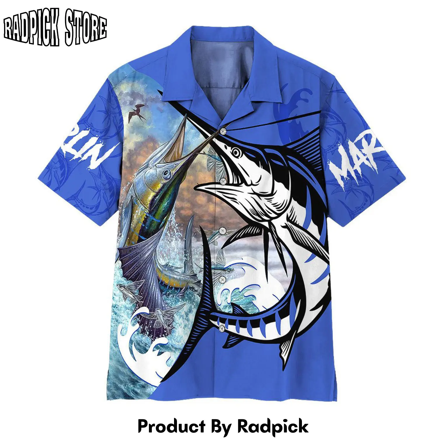 Radpick 3d marlin fish custom hawaiian shirt rp292574